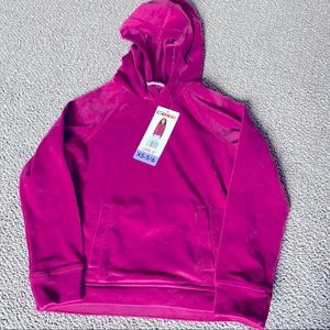 32 Degrees Velour Magenta Hoodie NWT XS 5/6